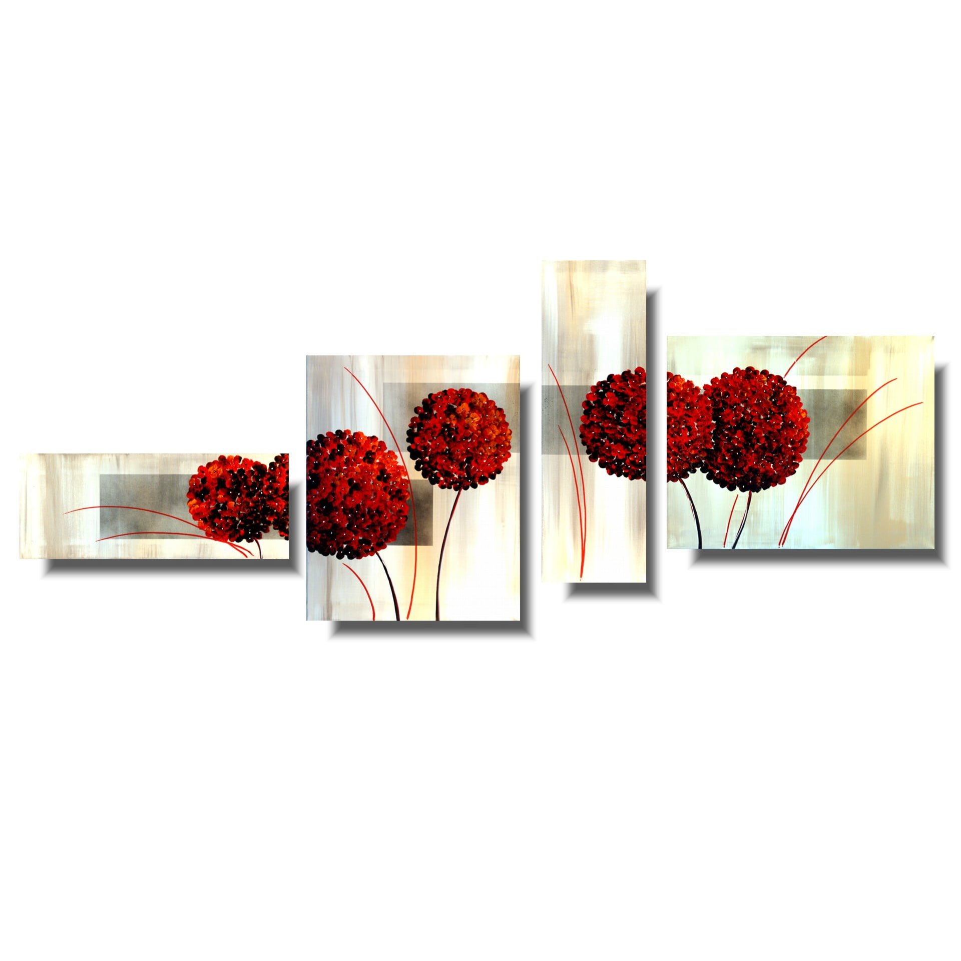 Obraz hortensja czerwony kwiat