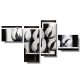 Obrazy kwiaty tulipany black white