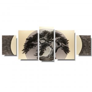 Obraz tryptyk duży obraz drzewo bonsai