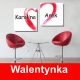 Walentynki obraz ręcznie malowany