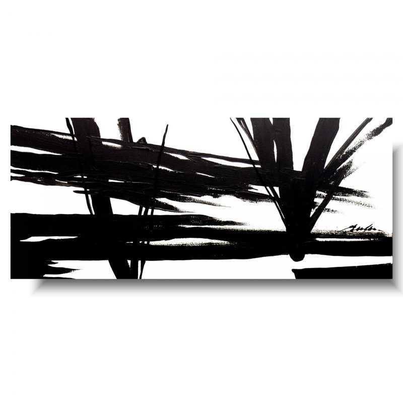 Wielki obraz abstrakcja black white
