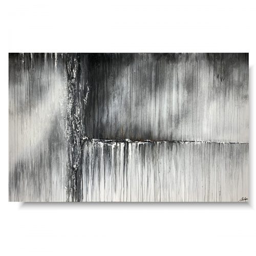 Ogromny obraz abstrakcja ściana deszczu