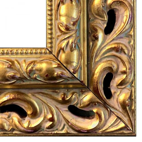 Ornament rama do obrazu złota szlagmetal