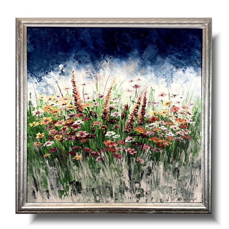 Obraz z kwiatami łąka