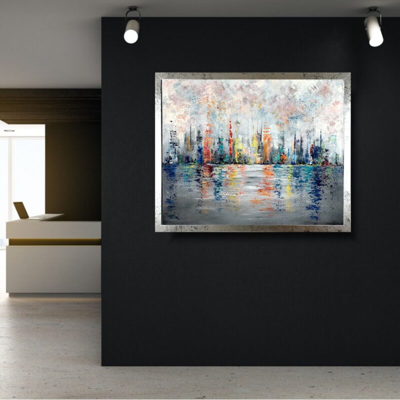 duży obraz, obraz 100x80, obraz pastelowy, obraz do biura, obraz na ścianę