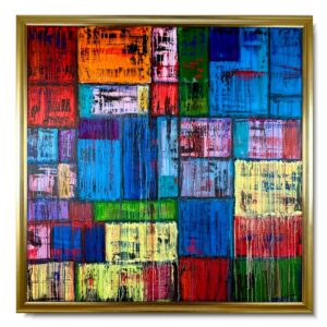 Duży obraz abstrakcja kolorowa, duży obraz, kolorowy obraz, obraz abstrakcja w ramie, obrazy kolorowe abstrakcje, obrazy na płótnie, kolorowy obraz abstrakcja