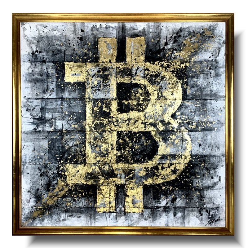 Duży obraz bitcoin abstrakcja