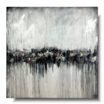 duży szary obraz, szara abstrakcja, obraz abstrakcja, obraz duży format, obraz 140x140