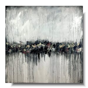 duży szary obraz, szara abstrakcja, obraz abstrakcja, obraz duży format, obraz 140x140