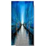 Obrazy na ścianę architektura, Obrazy na ścianę, pionowy obraz, obrazy architektura, obrazy miasta, niebieski obraz