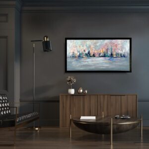 obraz abstrakcja 120x60 w ramie