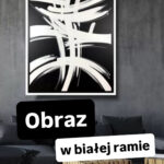 obraz w białej ramie