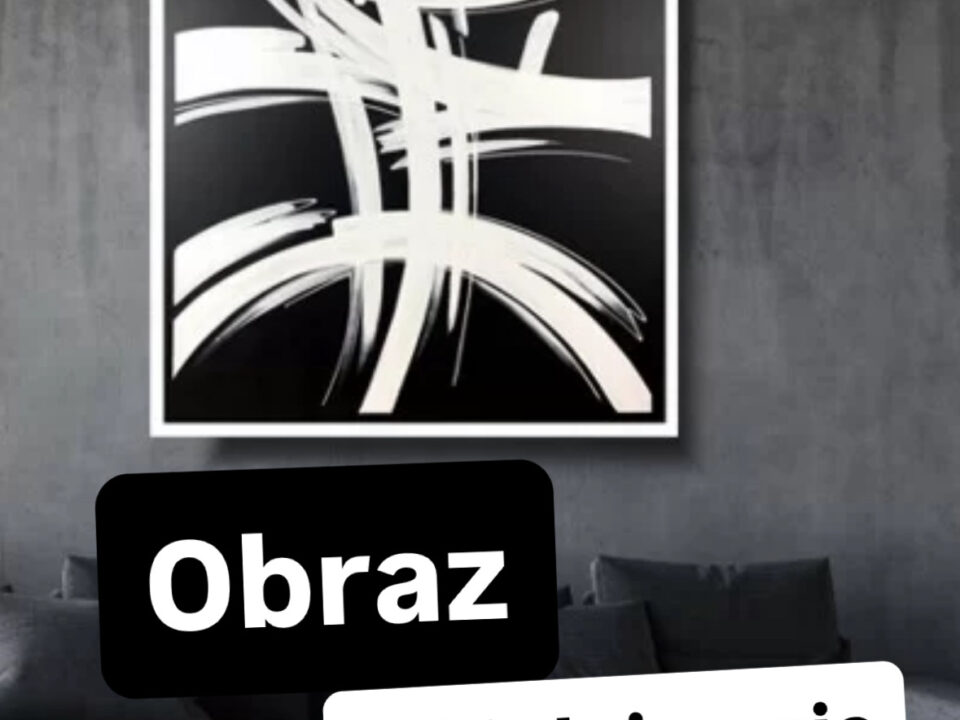 obraz w białej ramie
