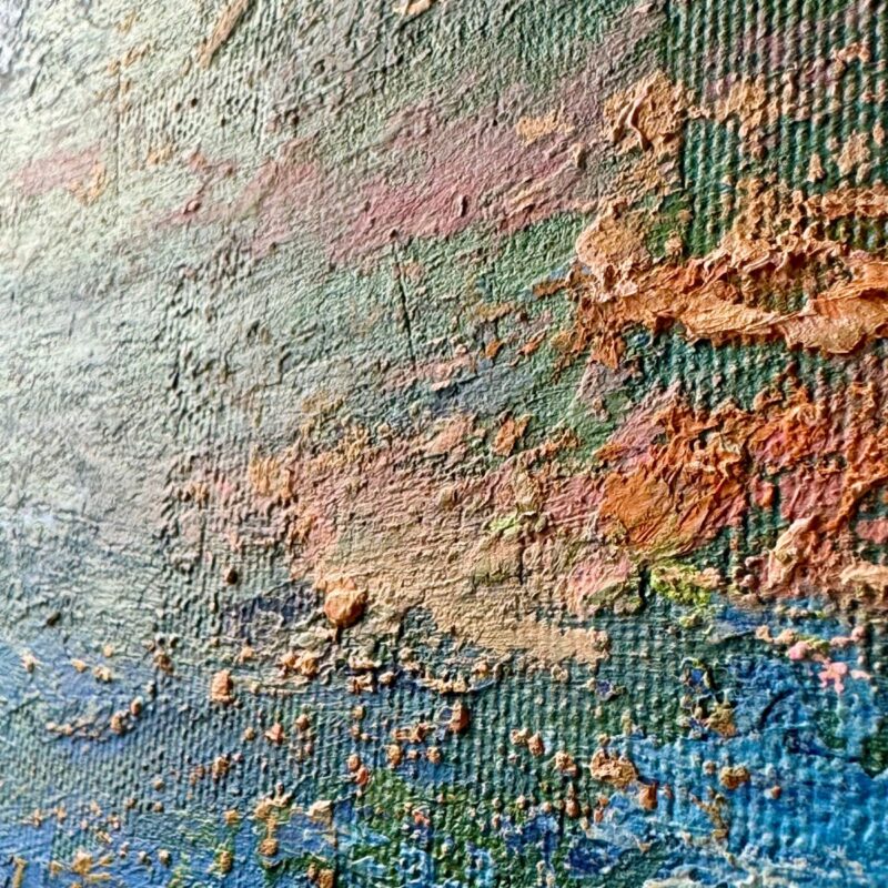 Nowoczesna abstrakcja obraz zbliżenie na fakturę farby akrylowej