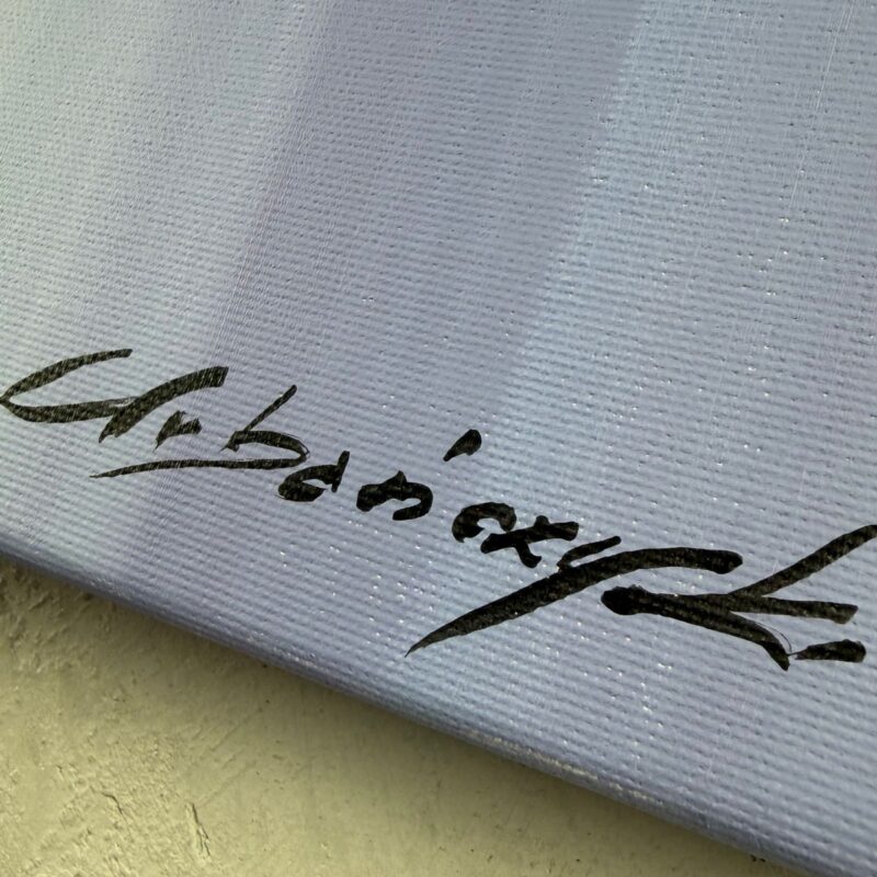 Nowoczesny obraz miasta – sygnowany podpisem autora