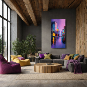 Nowoczesny obraz abstrakcja pionowy