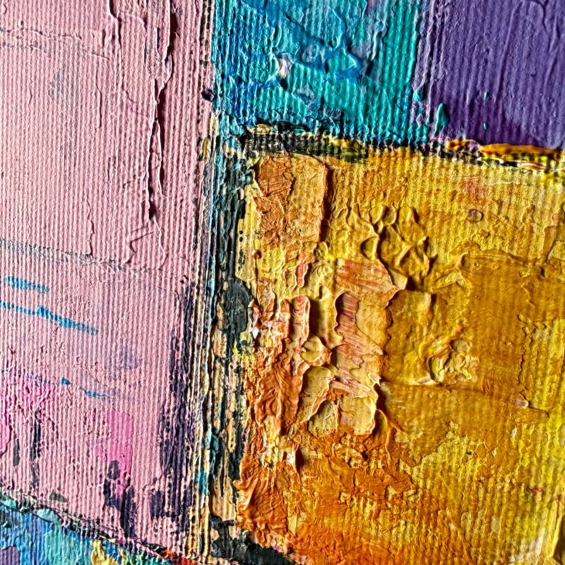 Obraz abstrakcja – detal struktury farby