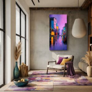 Obraz abstrakcja w salonie