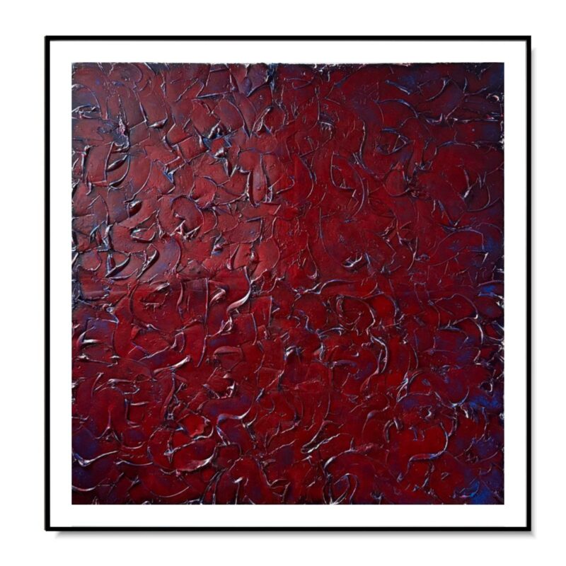 Nowoczesna abstrakcja obraz w ramie 110x110cm