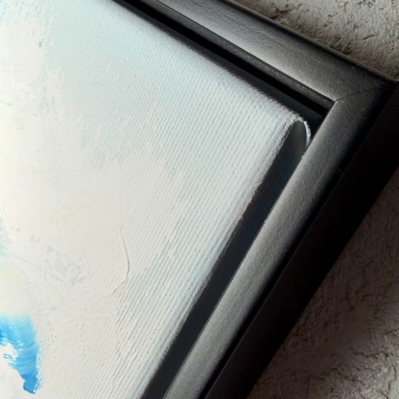 obraz kwiaty rama american box czarna